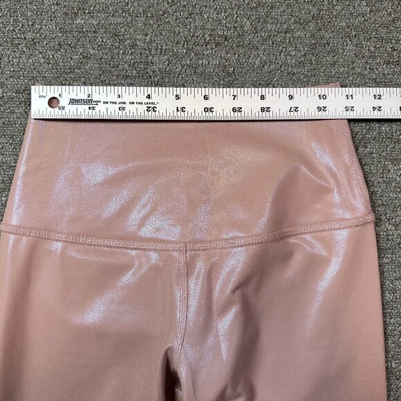 Beyond Yoga Pearlized High Waisted Midi Legging Brazen Blush Pink Size X-Small - Picture 5 of 7
